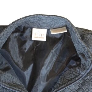 EP Pro Golf Quilted Vest Sleeveless Full Zip‎ Gray Diamond Pattern Women's